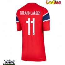Norway Jorgen Strand Larsen #11 Replica Home Shirt Ladies World Cup 2026 Short Sleeve